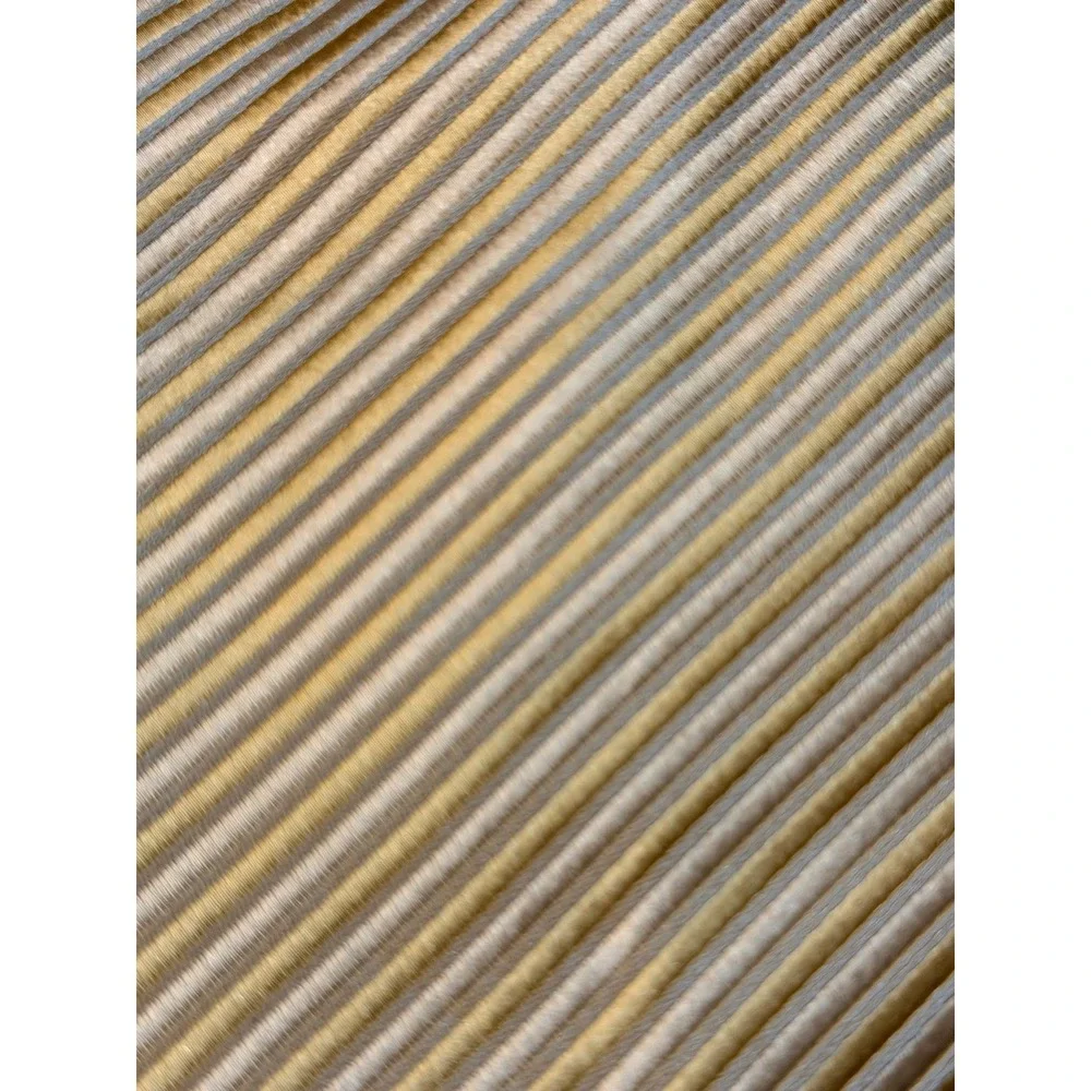 Donald J Trump Silk Tie‎ Lot Sz OS Gold Purple Striped Signature Collection 2pc